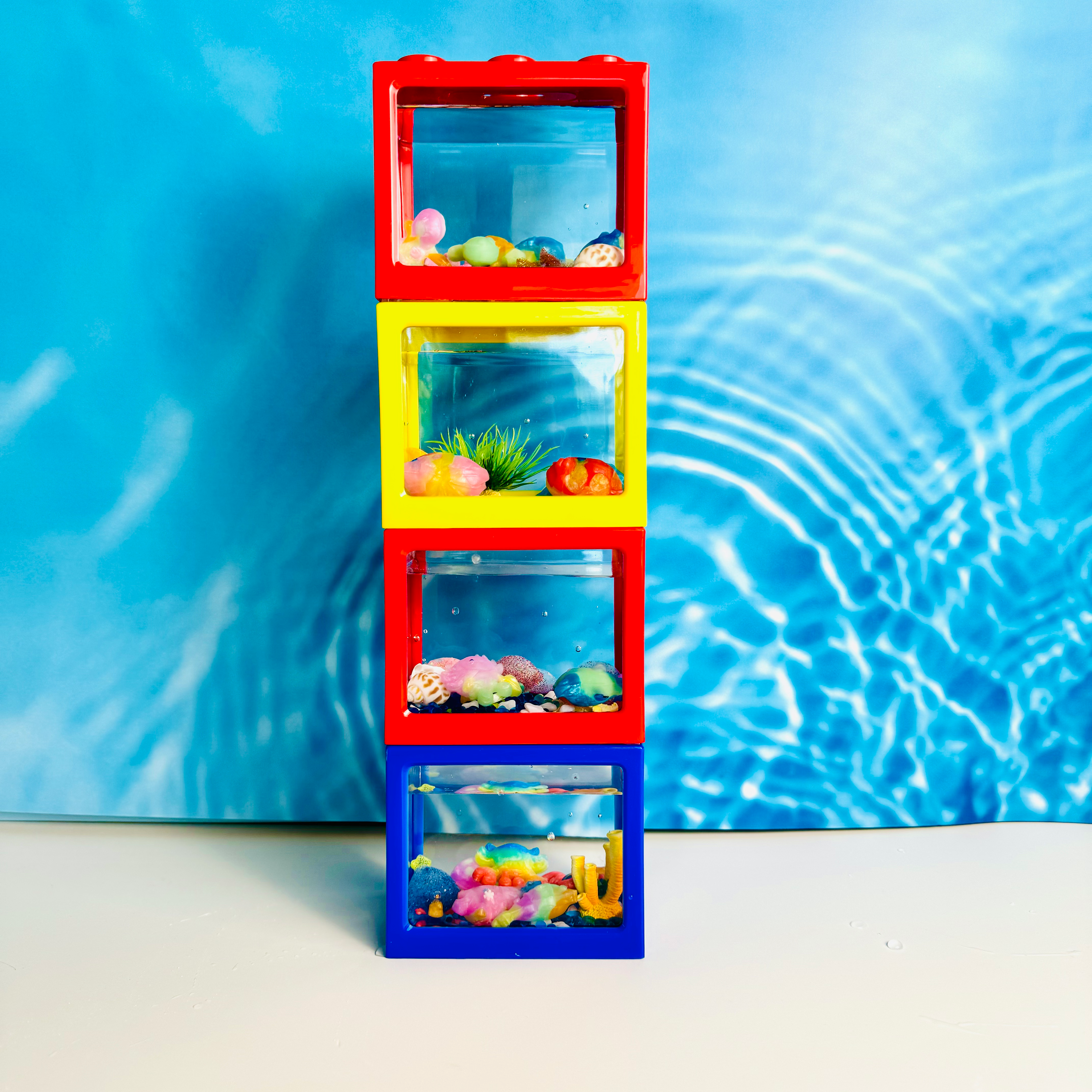 Block Fish Tank for Dino Goo Display
