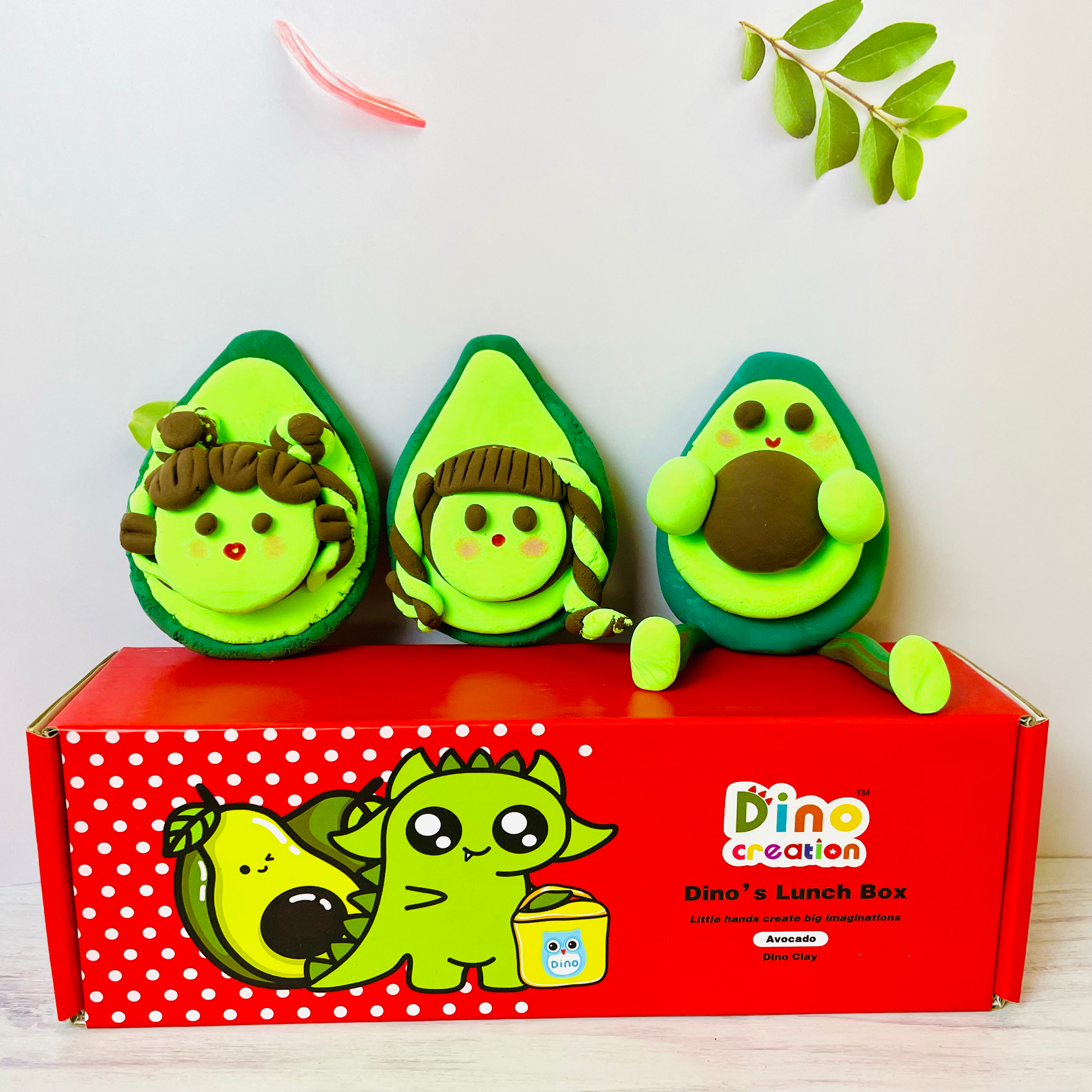 DINO CLAY - Dino’s Lunch Box Avocado