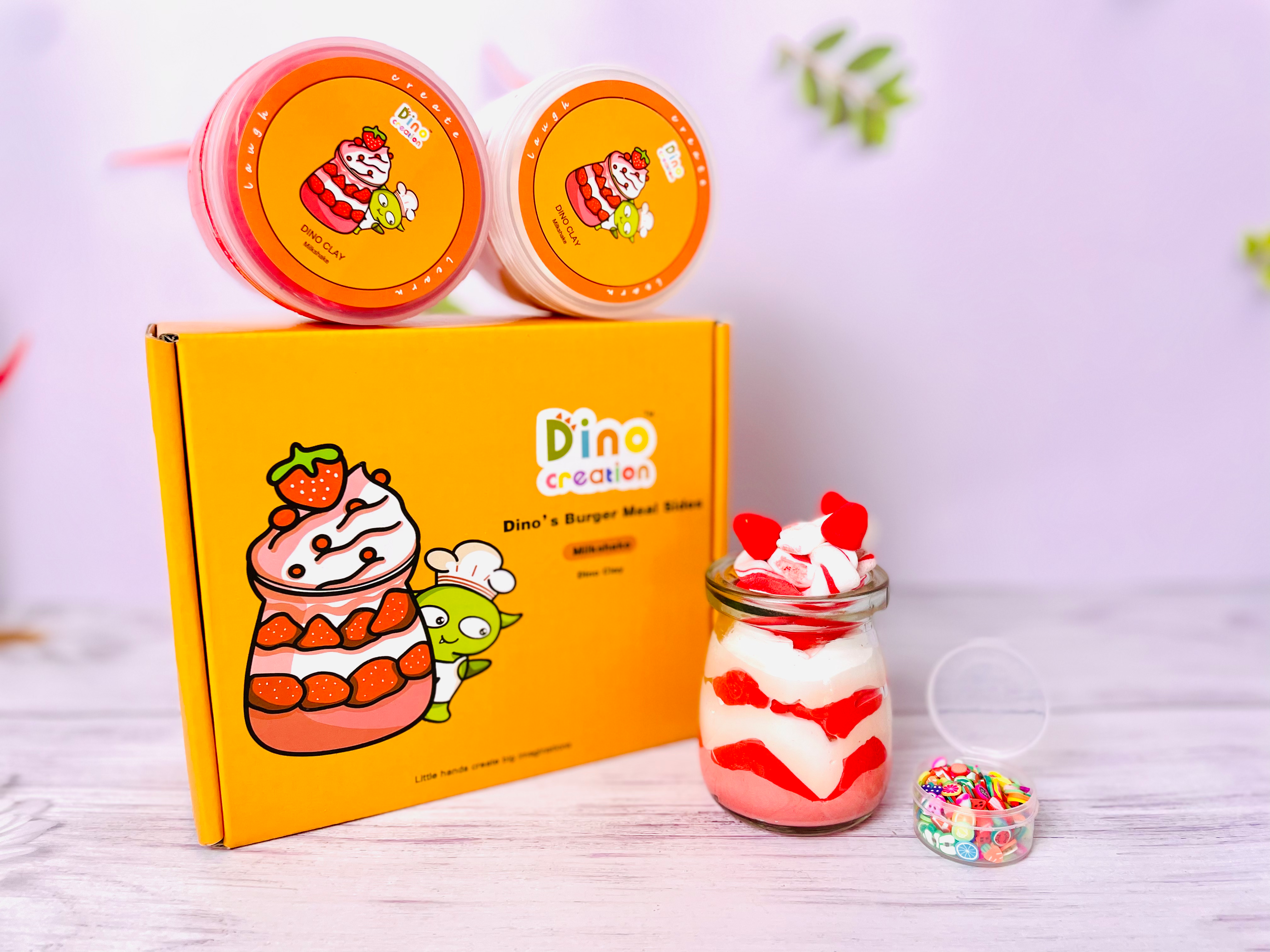 Party Bundle Starter - DINO CLAY - Dino’s Milkshake for 5 kids