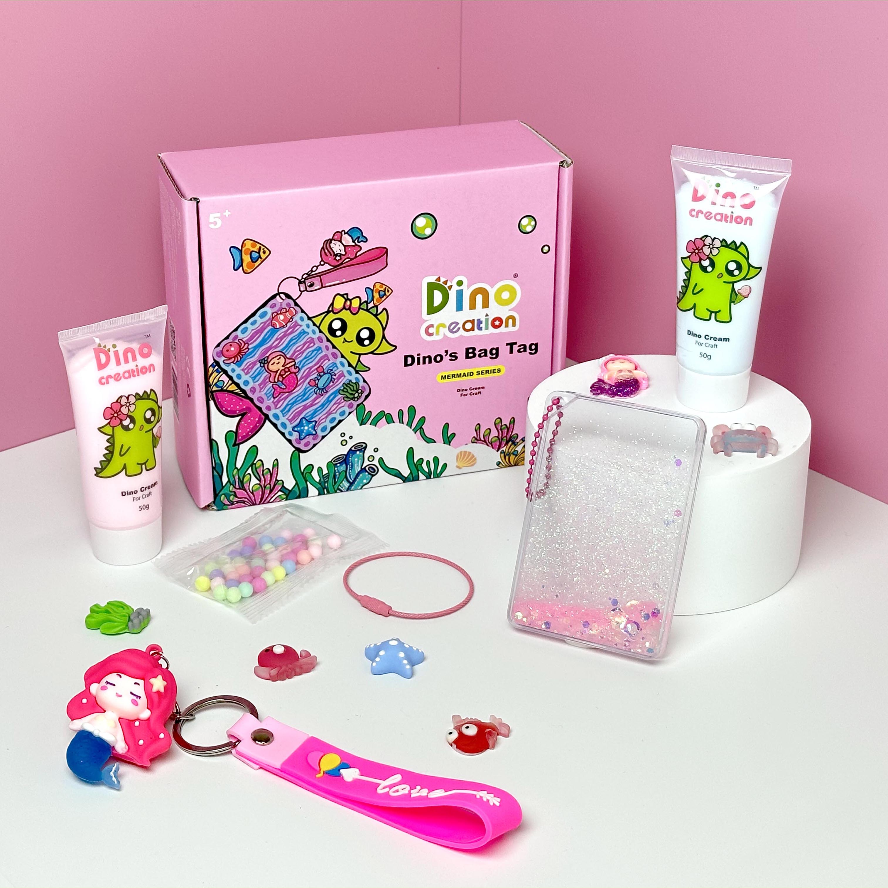 Dino’s Bag Tag - MERMAID Series