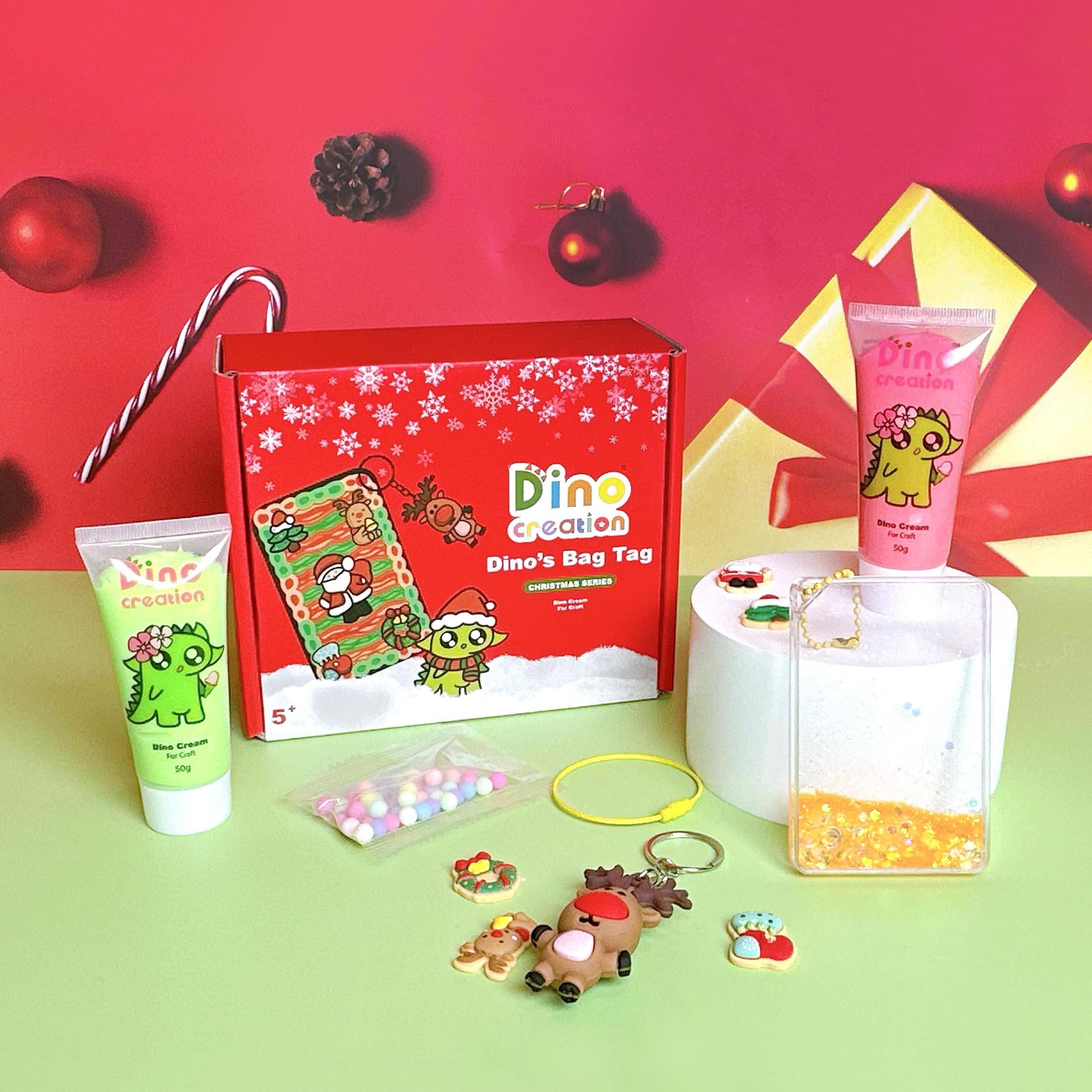 Dino’s Bag Tag -  Christmas Series
