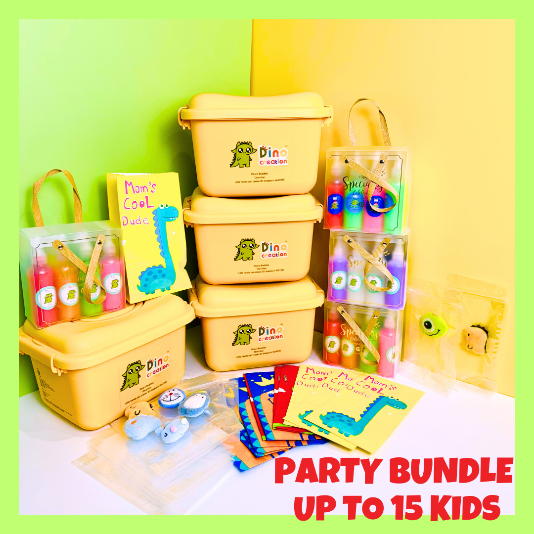 Party Bundle Silver Package - Dinosaur Theme for up to 15 kids