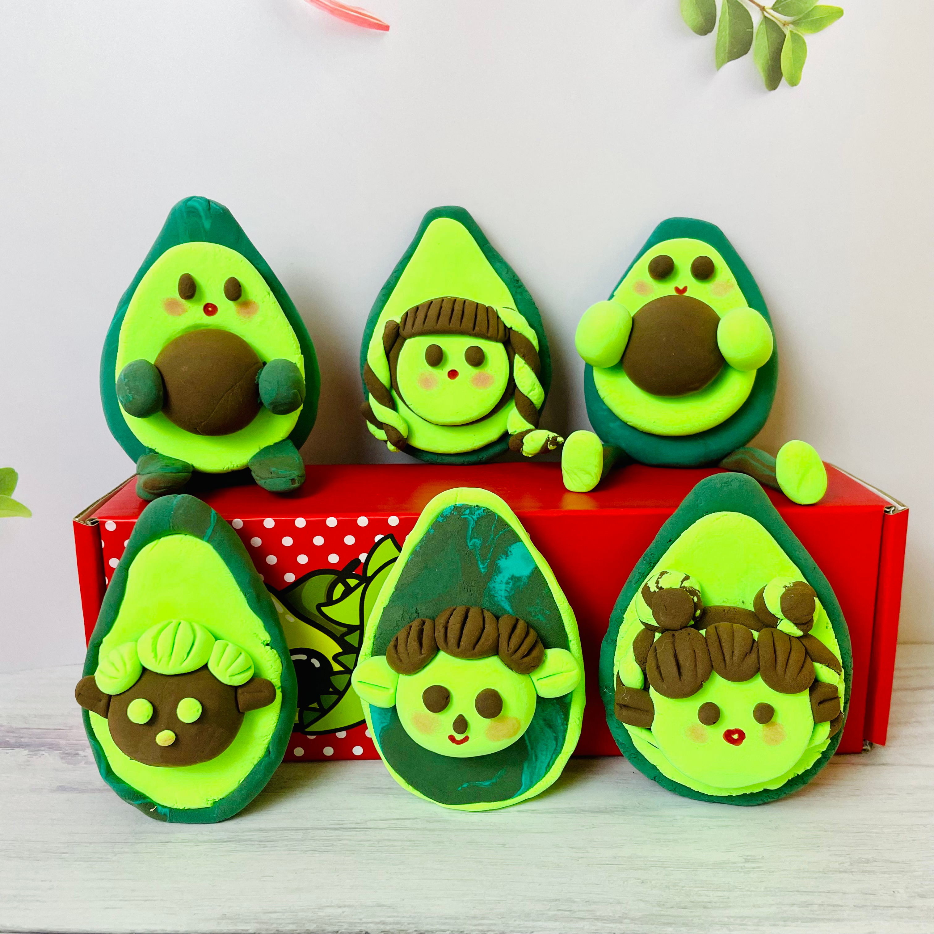 DINO CLAY - Dino’s Lunch Box Avocado