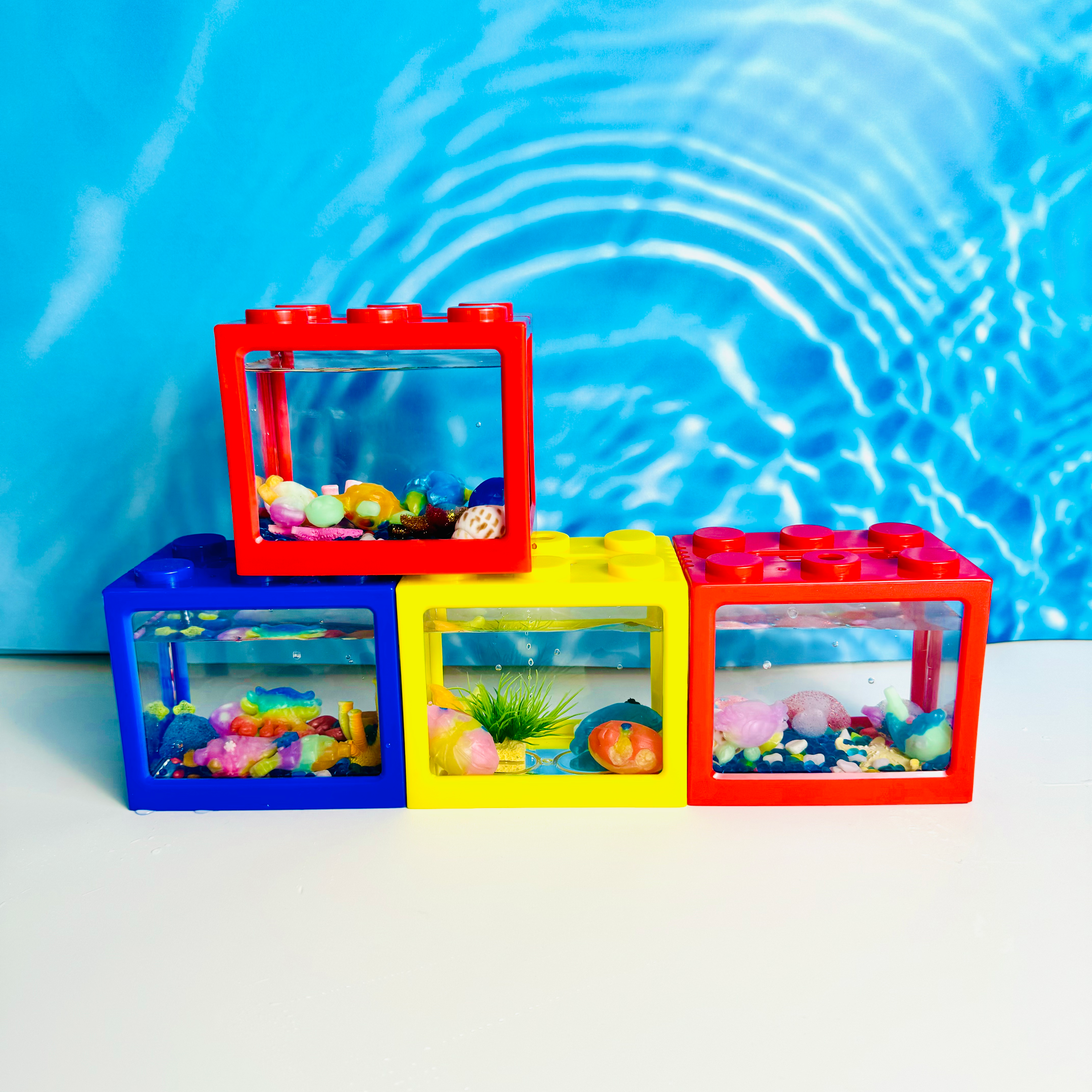 Block Fish Tank for Dino Goo Display