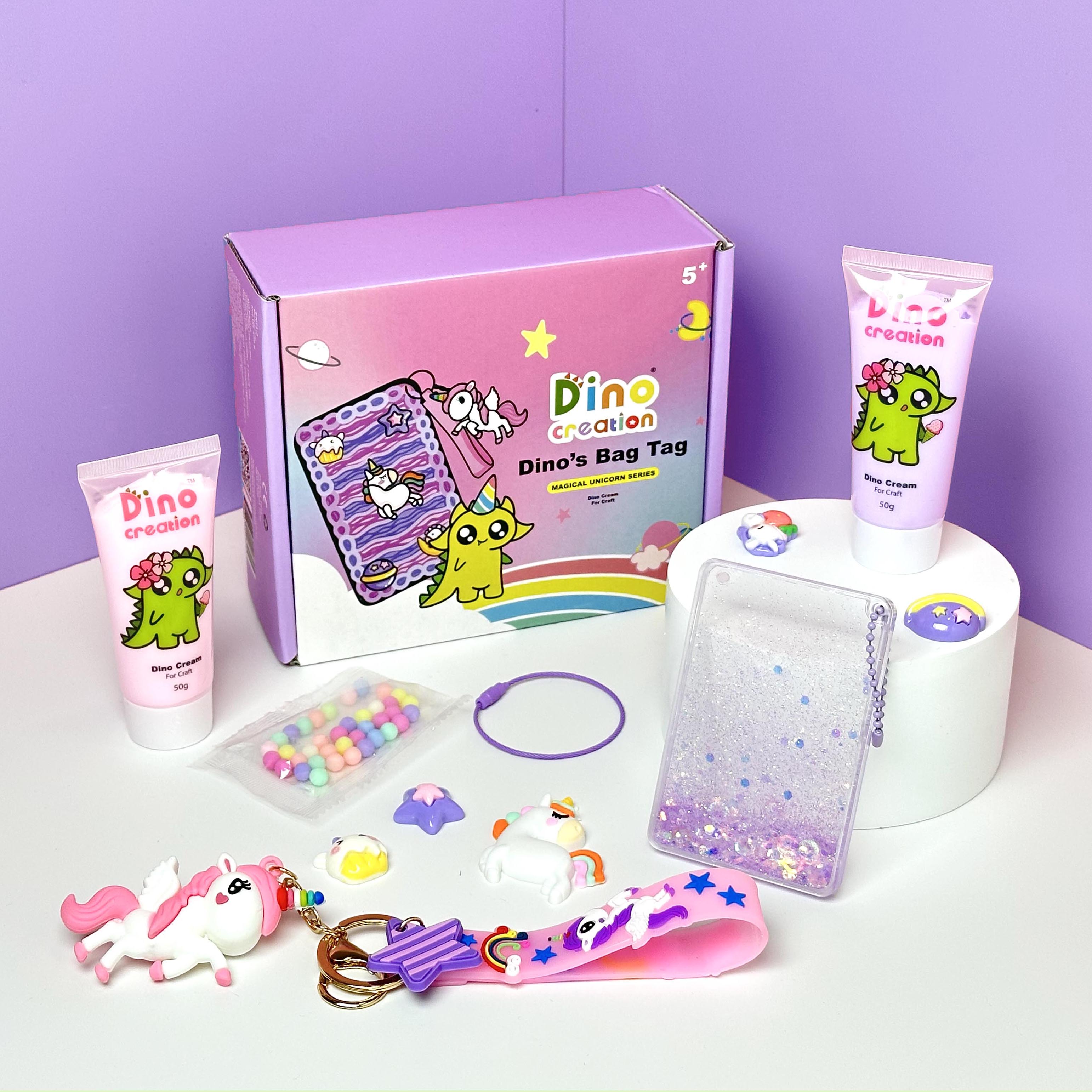 Dino’s Bag Tag - Magical Unicorn Series