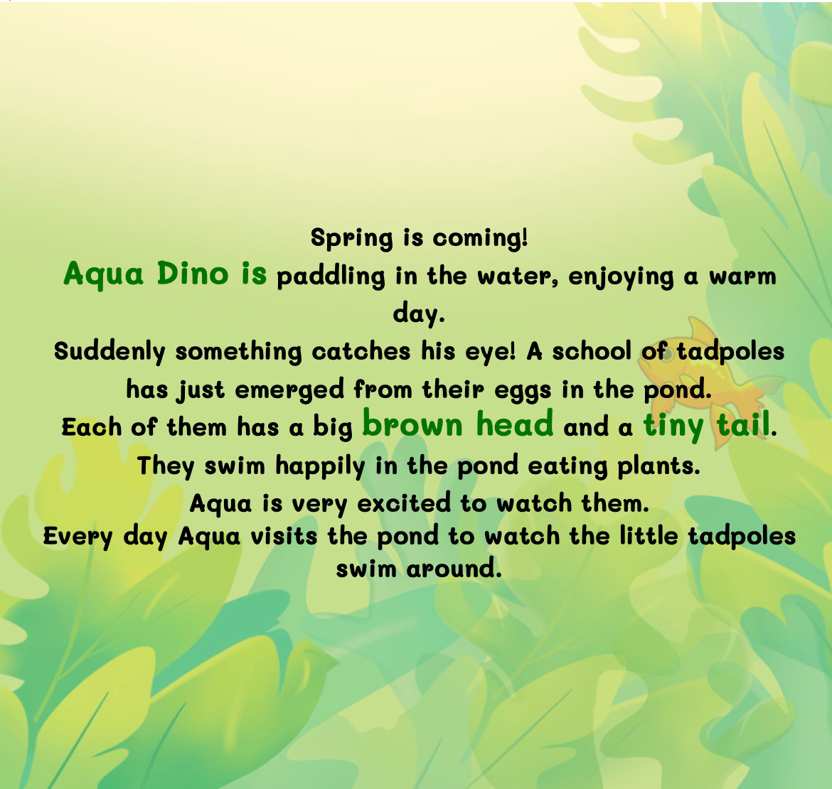 Dino's Tadpole Tales (Frog Lifecycle)