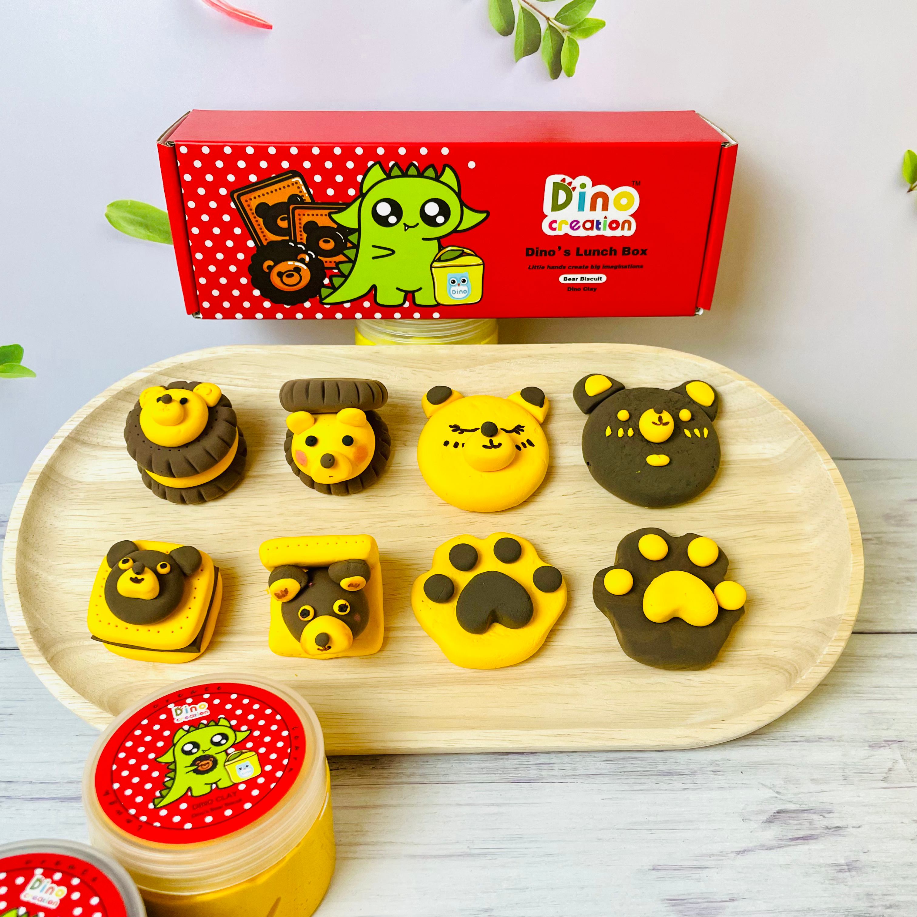 DINO CLAY - Dino’s Lunch Box Bear Biscuits