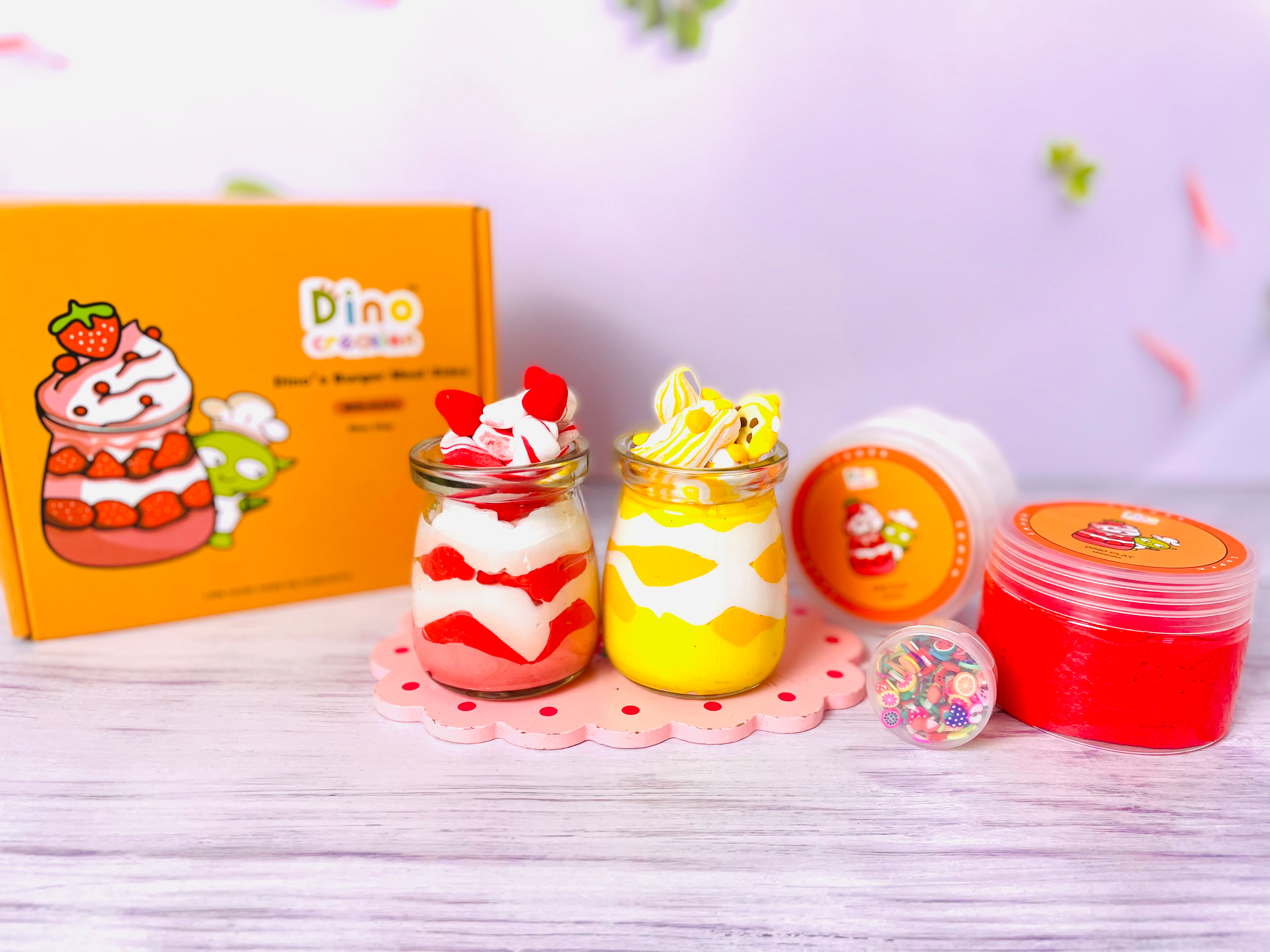 Party Bundle Starter - DINO CLAY - Dino’s Milkshake for 5 kids
