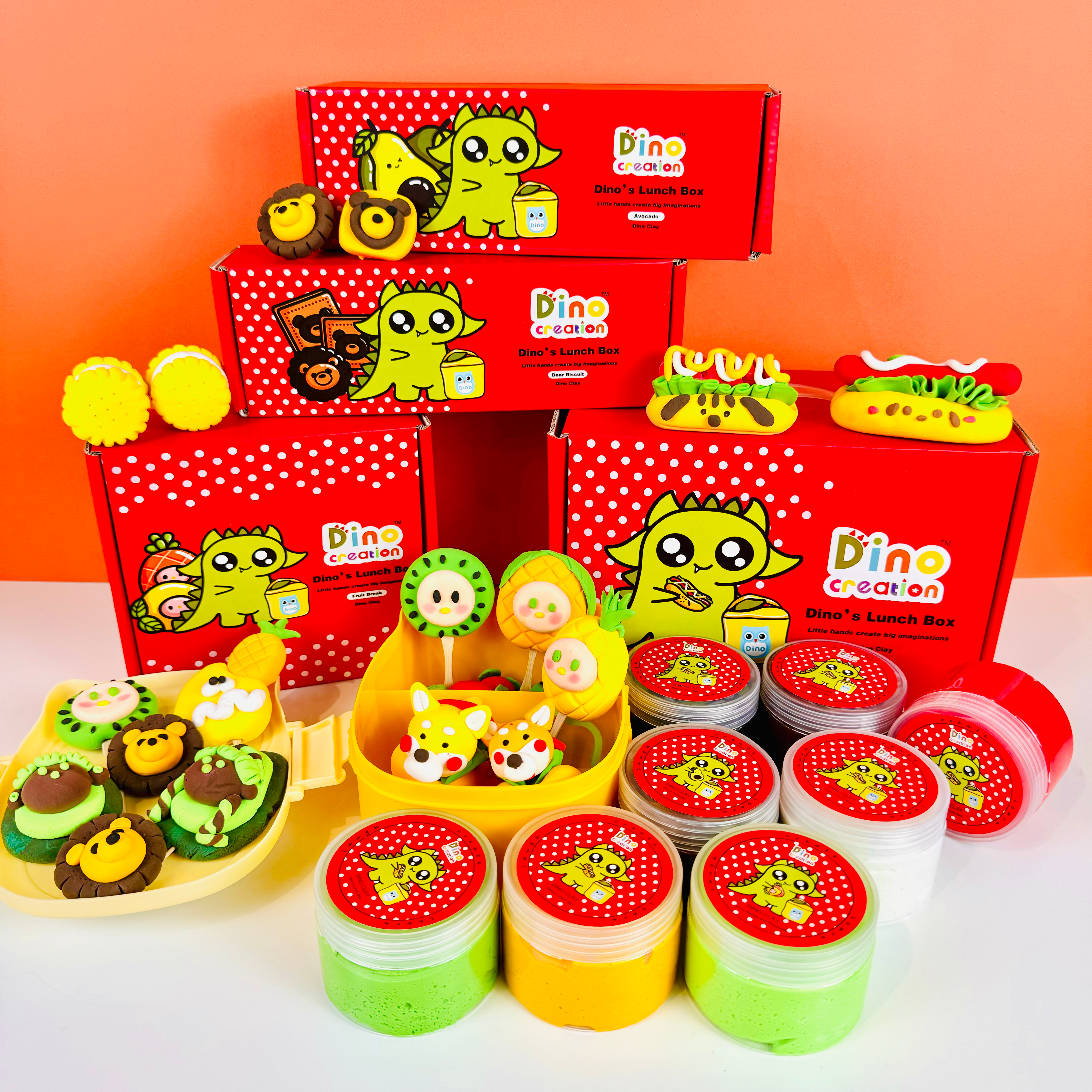 Dino Clay Lunchbox Bundle