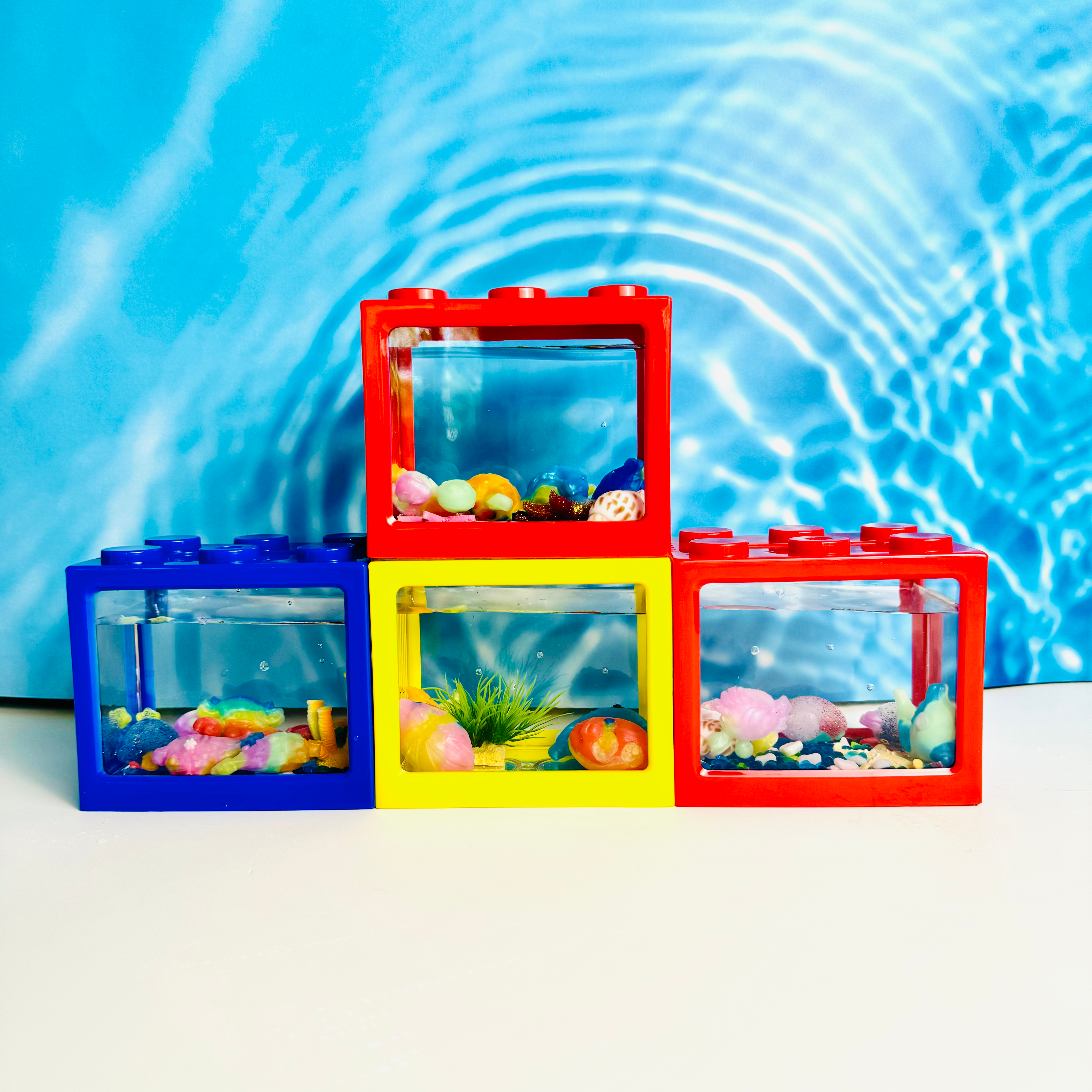 Block Fish Tank for Dino Goo Display