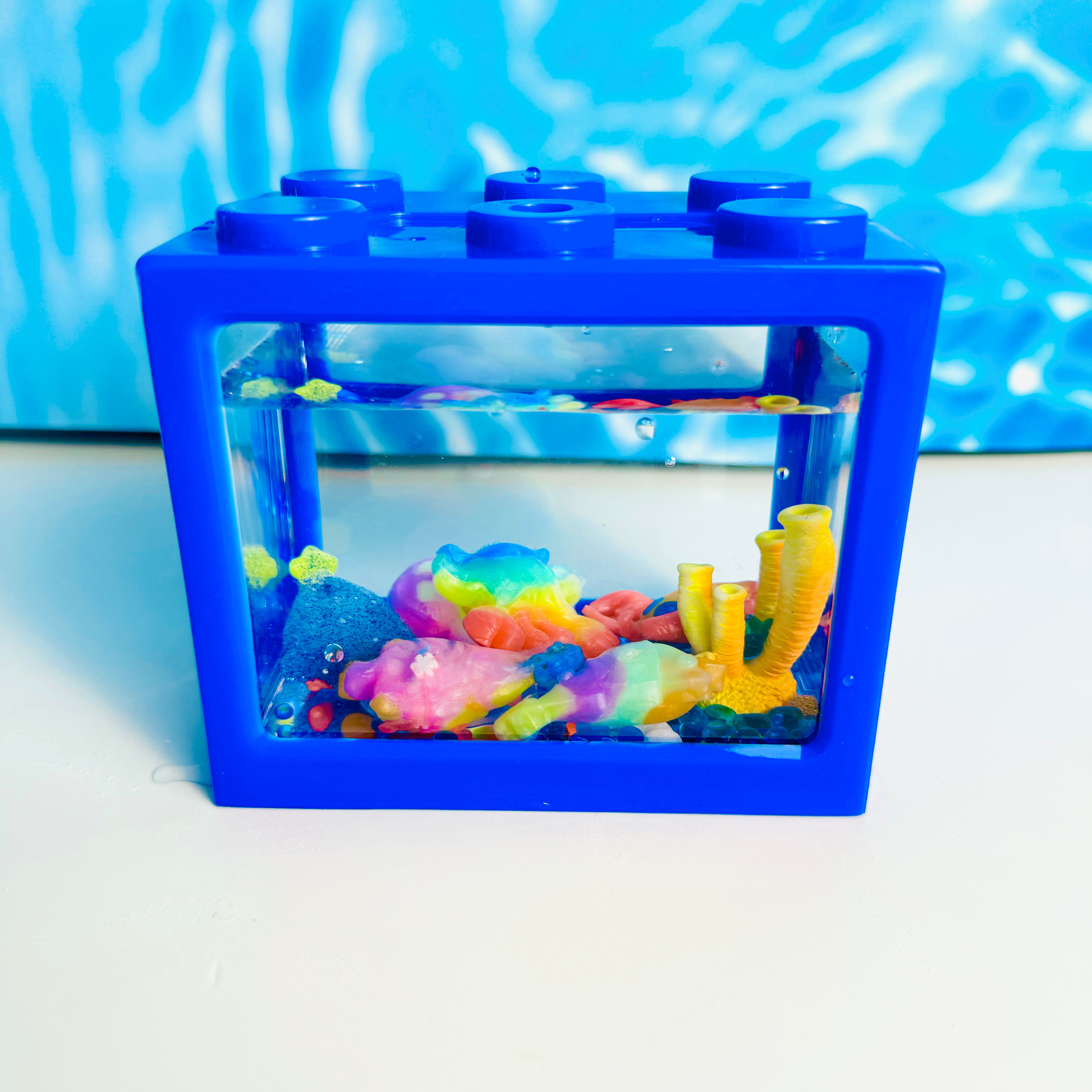 Block Fish Tank for Dino Goo Display