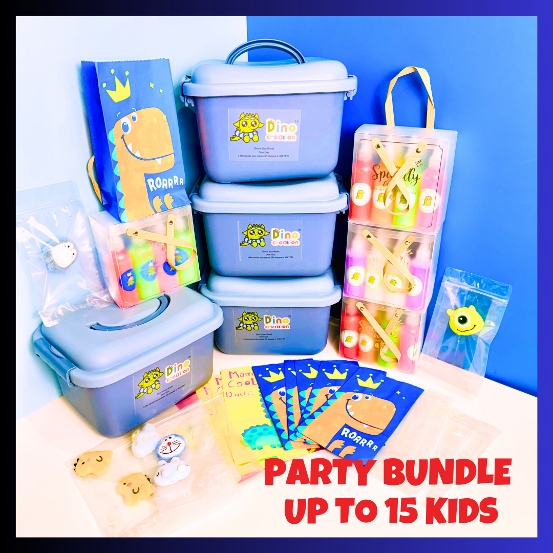 Party Bundle Silver Package - DINO GOO - Dino’s Sea World for up to 15 kids