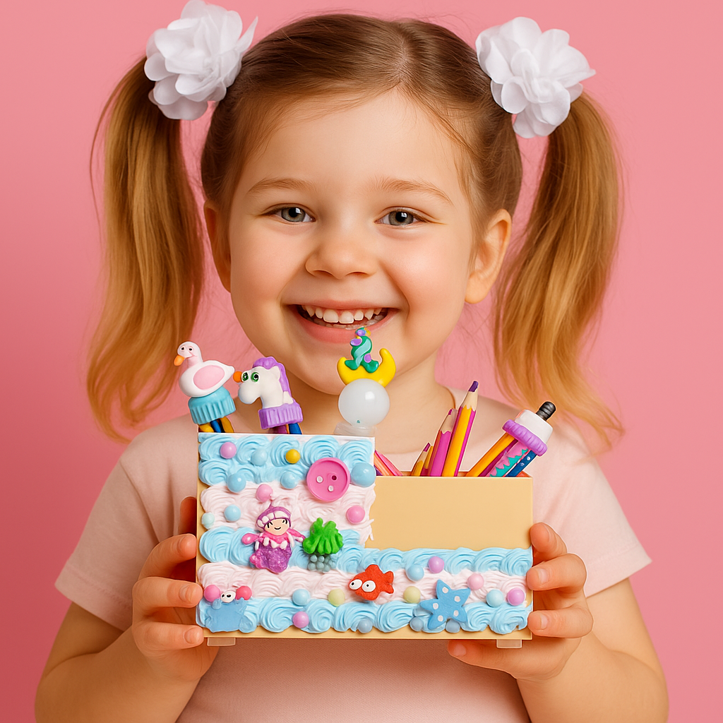 Dino's Mermaid DIY Stationery Holder Kit