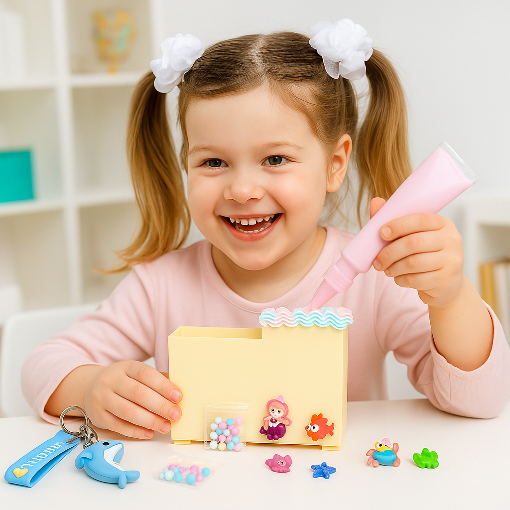 Dino's Mermaid DIY Stationery Holder Kit