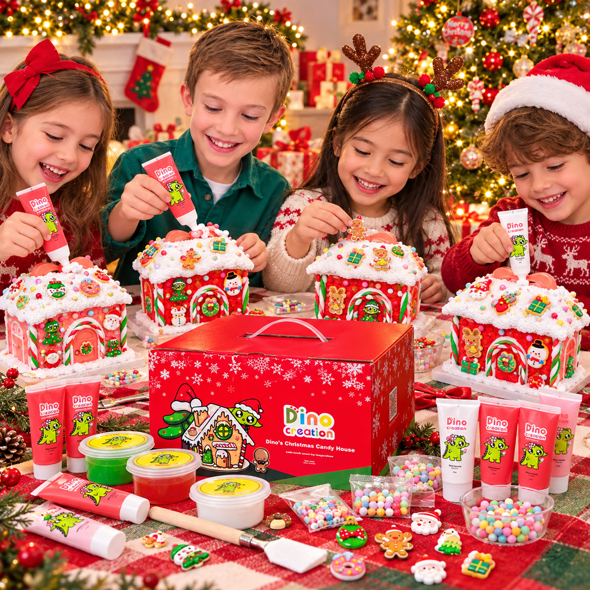 Dino’s Christmas DIY Candy House