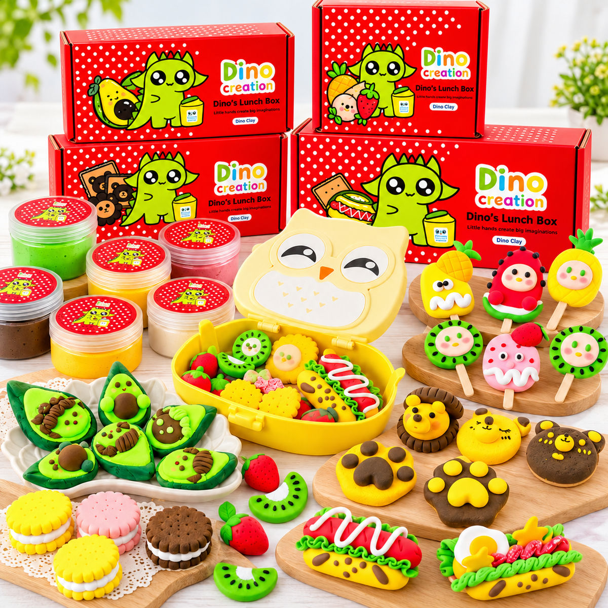 Dino Clay Lunchbox Bundle
