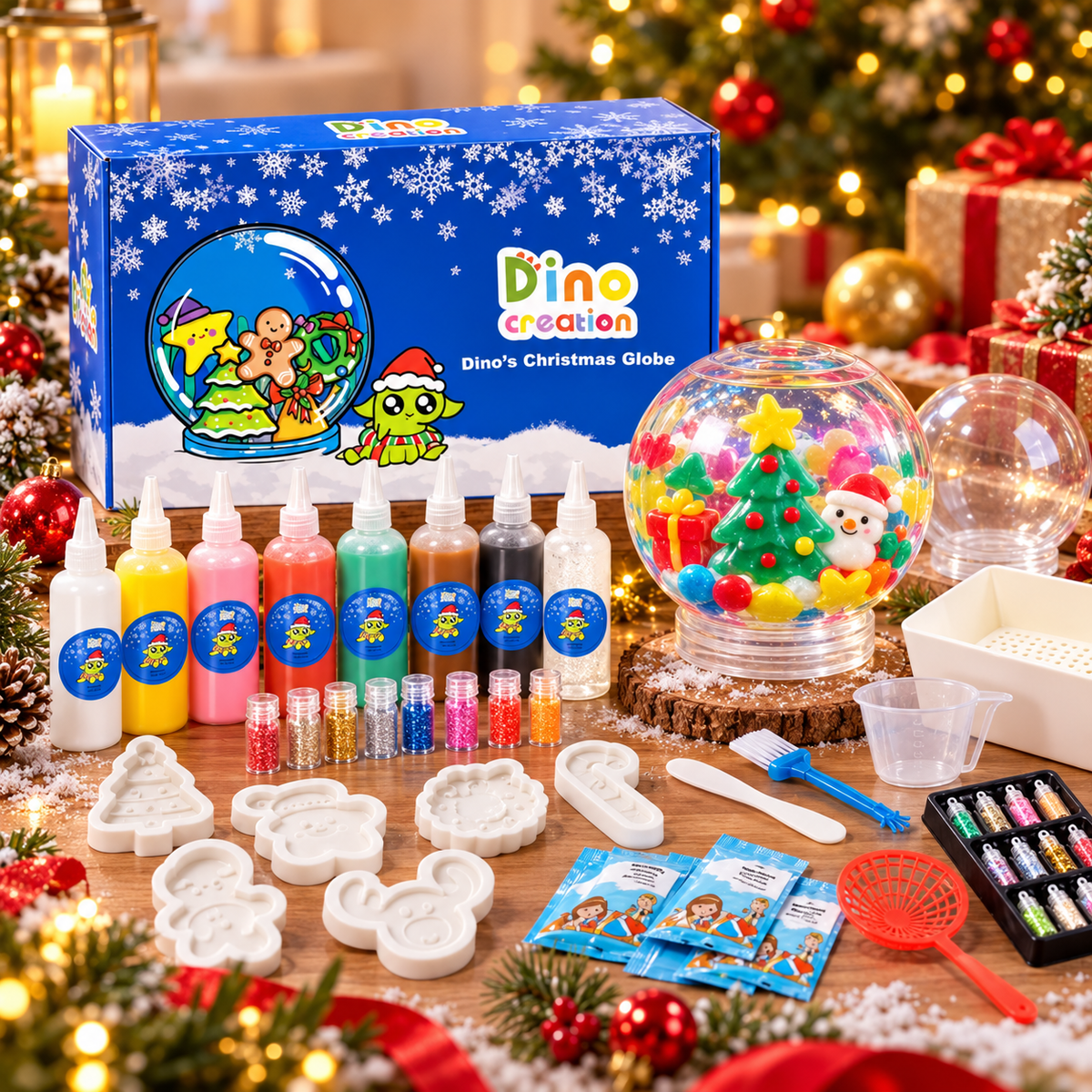 Dino’s Christmas Globe