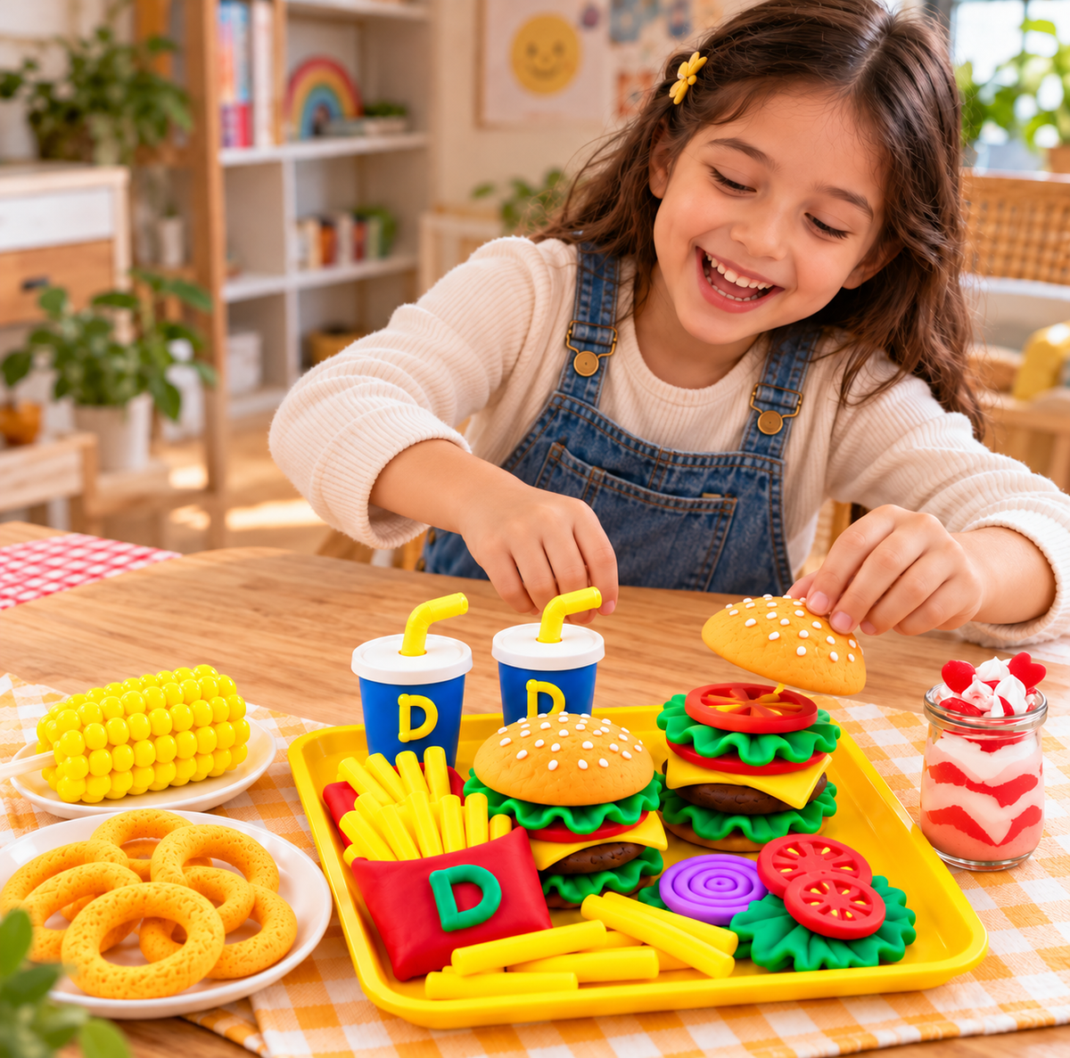 Dino Clay Burger Meal Bundle