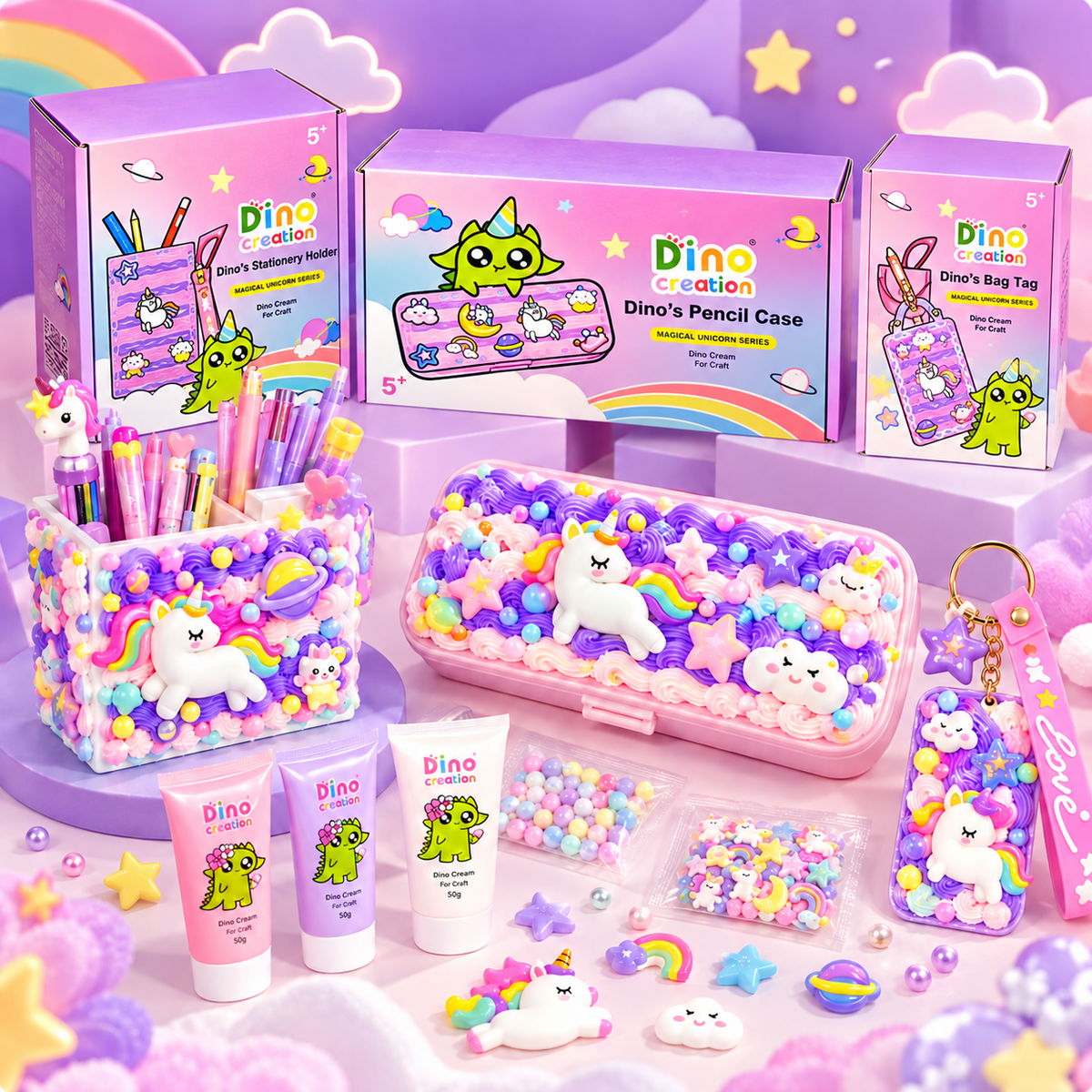 Dino Cream -  Magical Unicorn Series Bundle