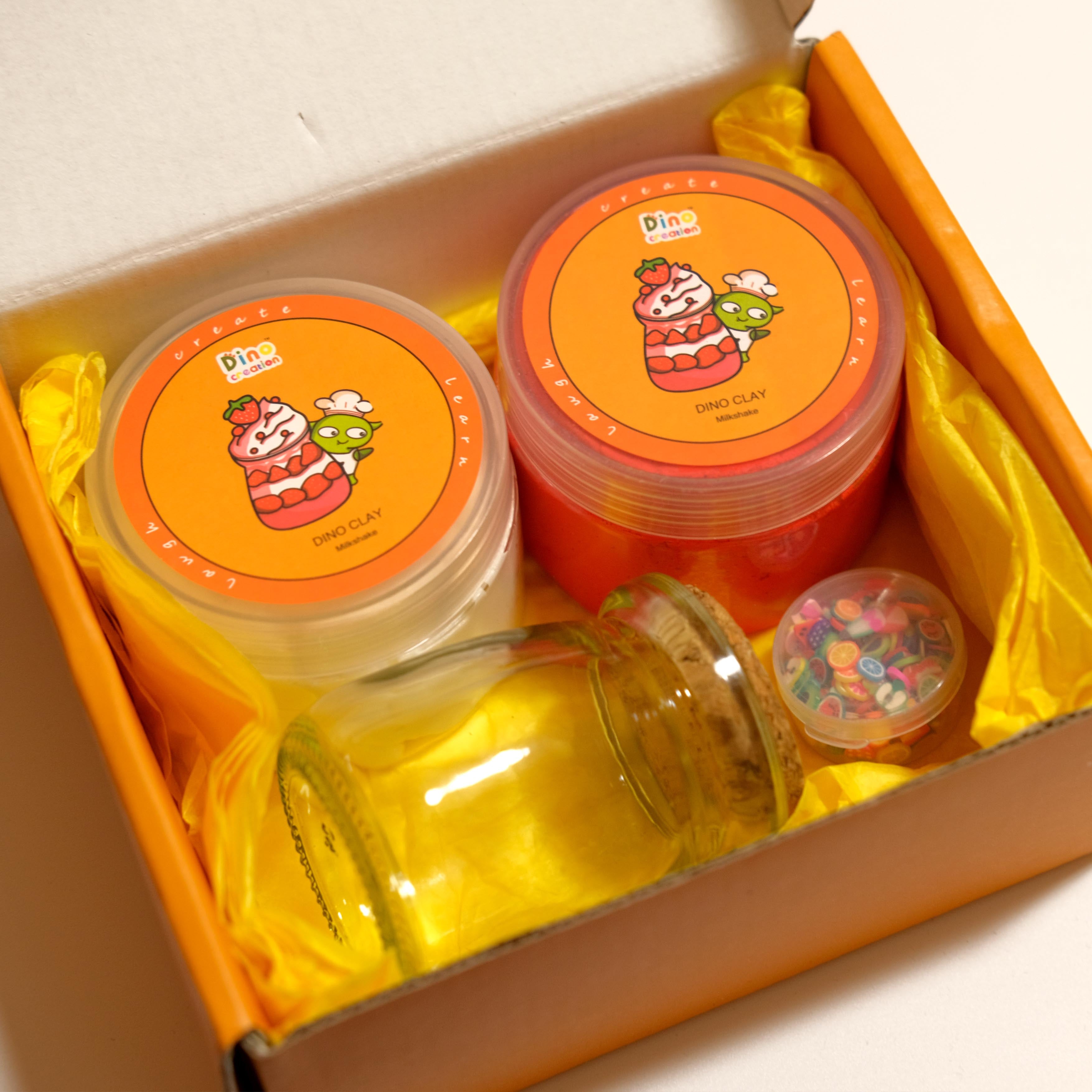 Party Bundle Starter - DINO CLAY - Dino’s Milkshake for 5 kids