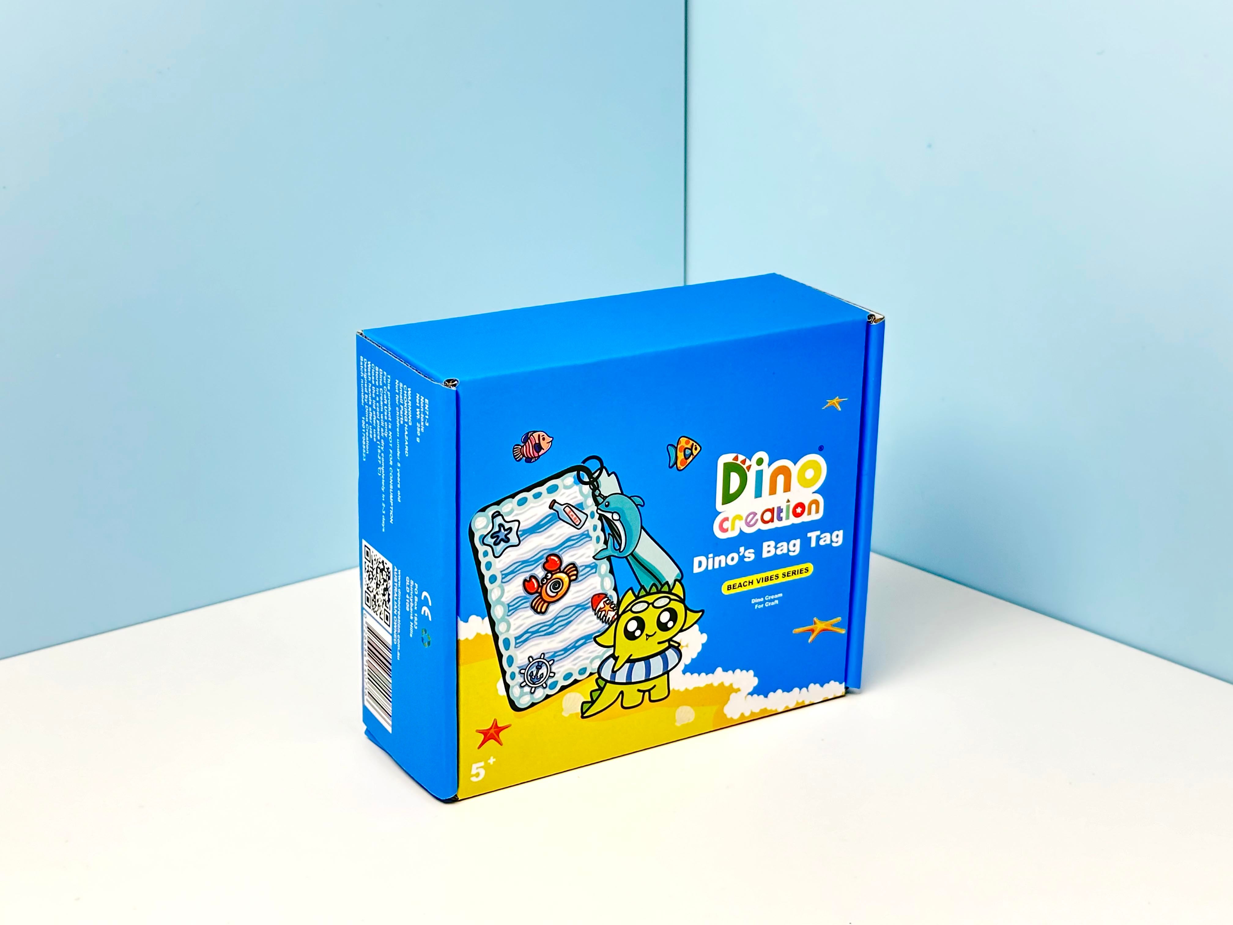 Dino’s Bag Tag - Beach Vibes Series