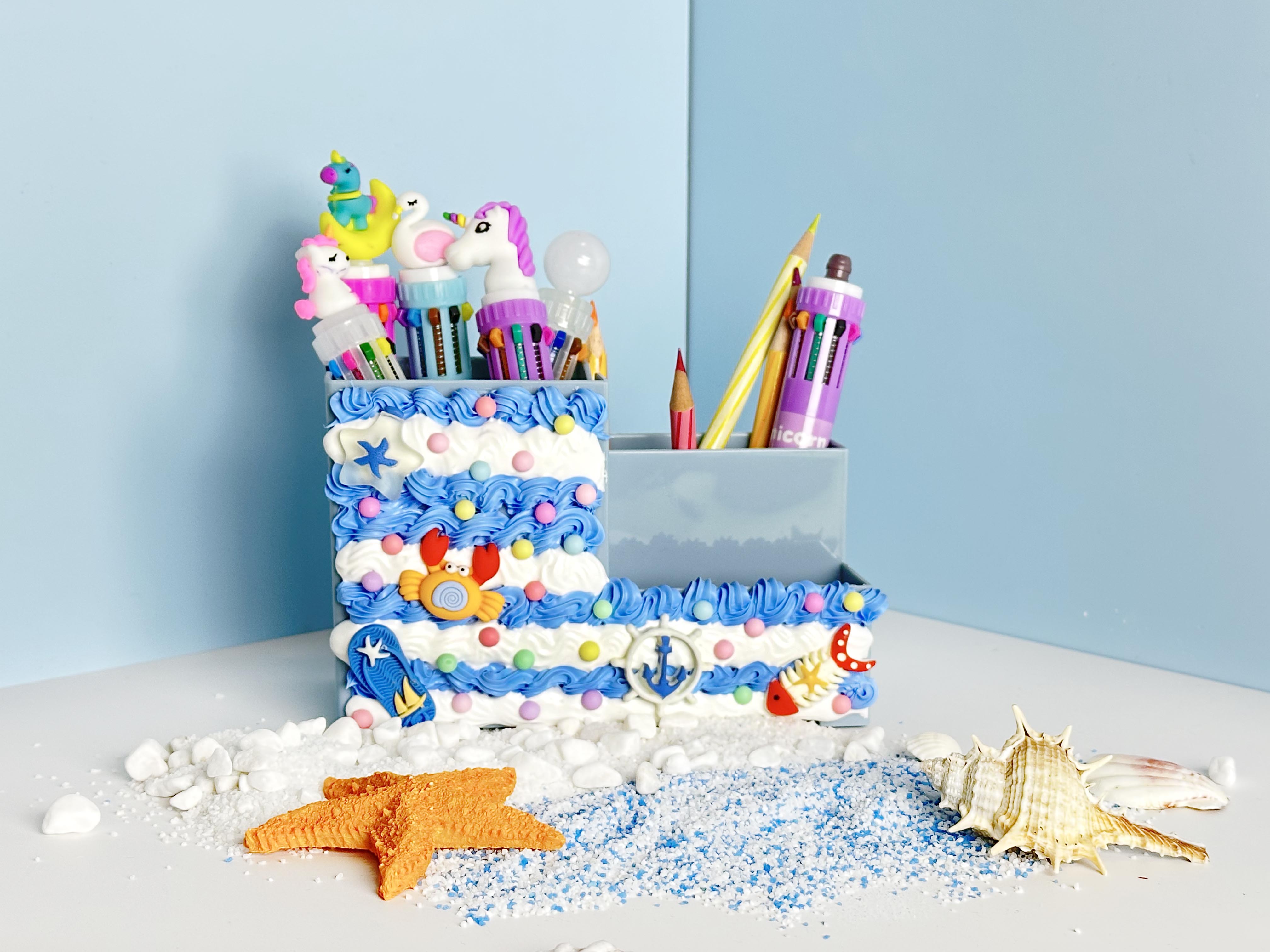 Dino's Beach DIY Stationery Holder Kit