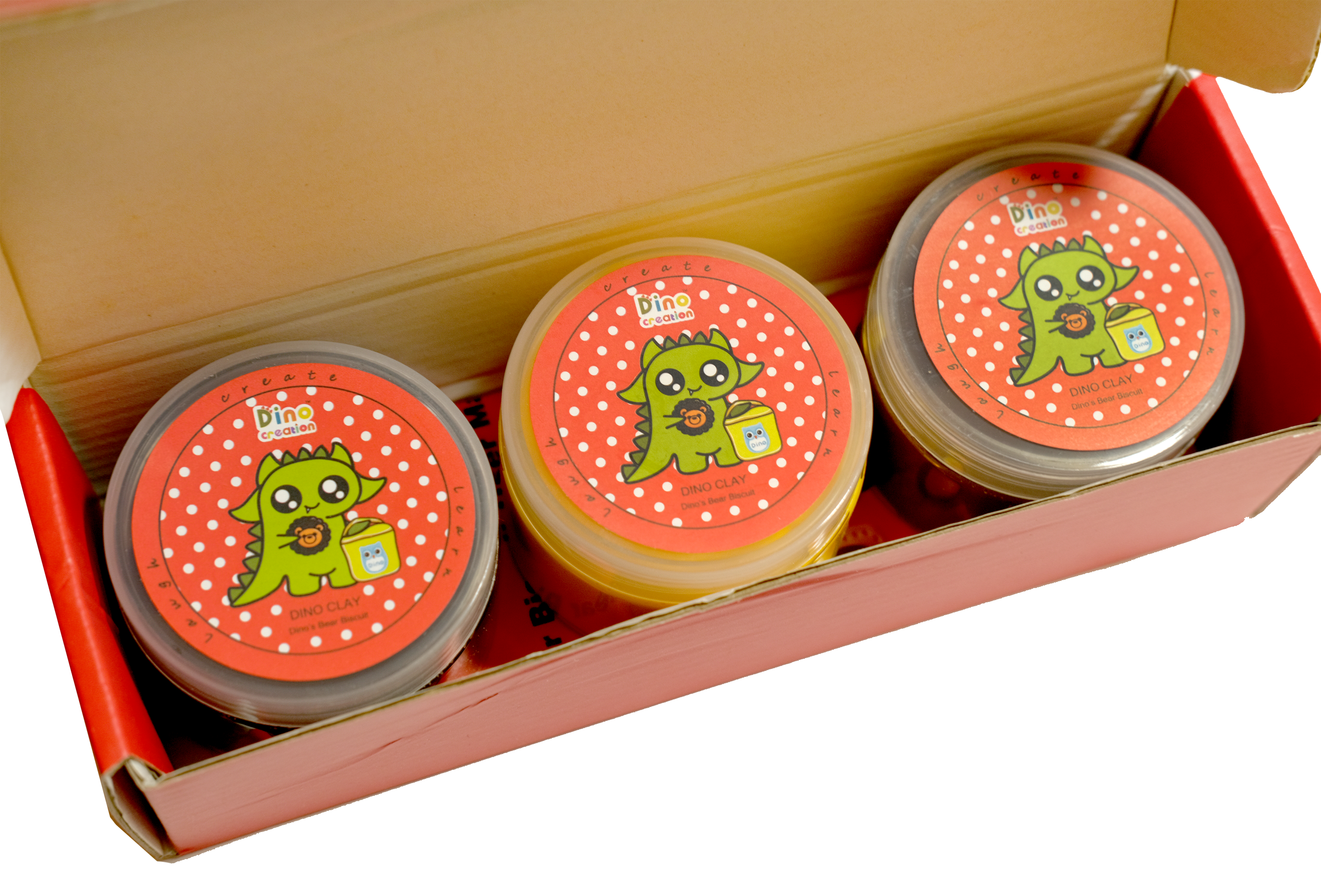 DINO CLAY - Dino’s Lunch Box Bear Biscuits