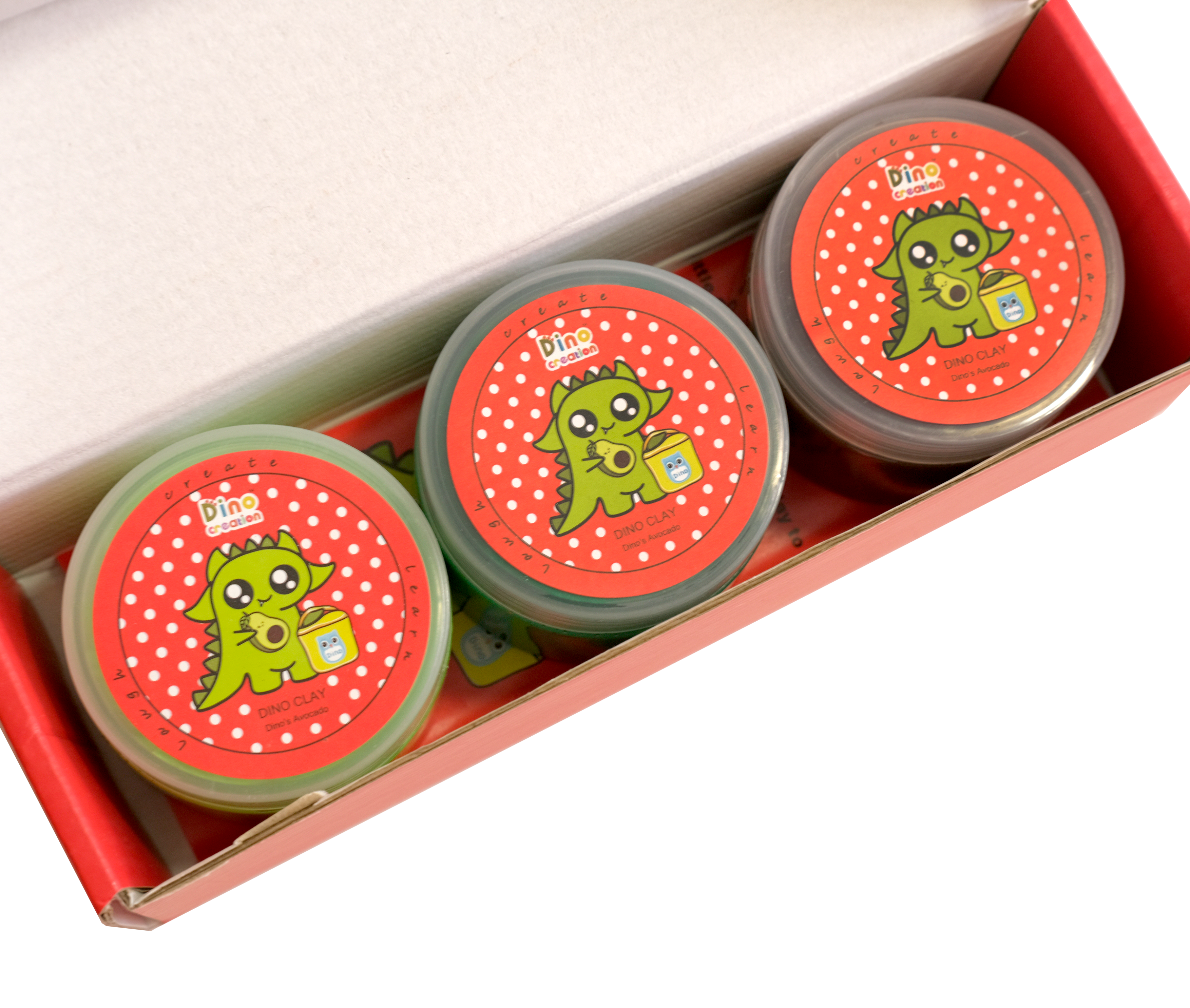 DINO CLAY - Dino’s Lunch Box Avocado