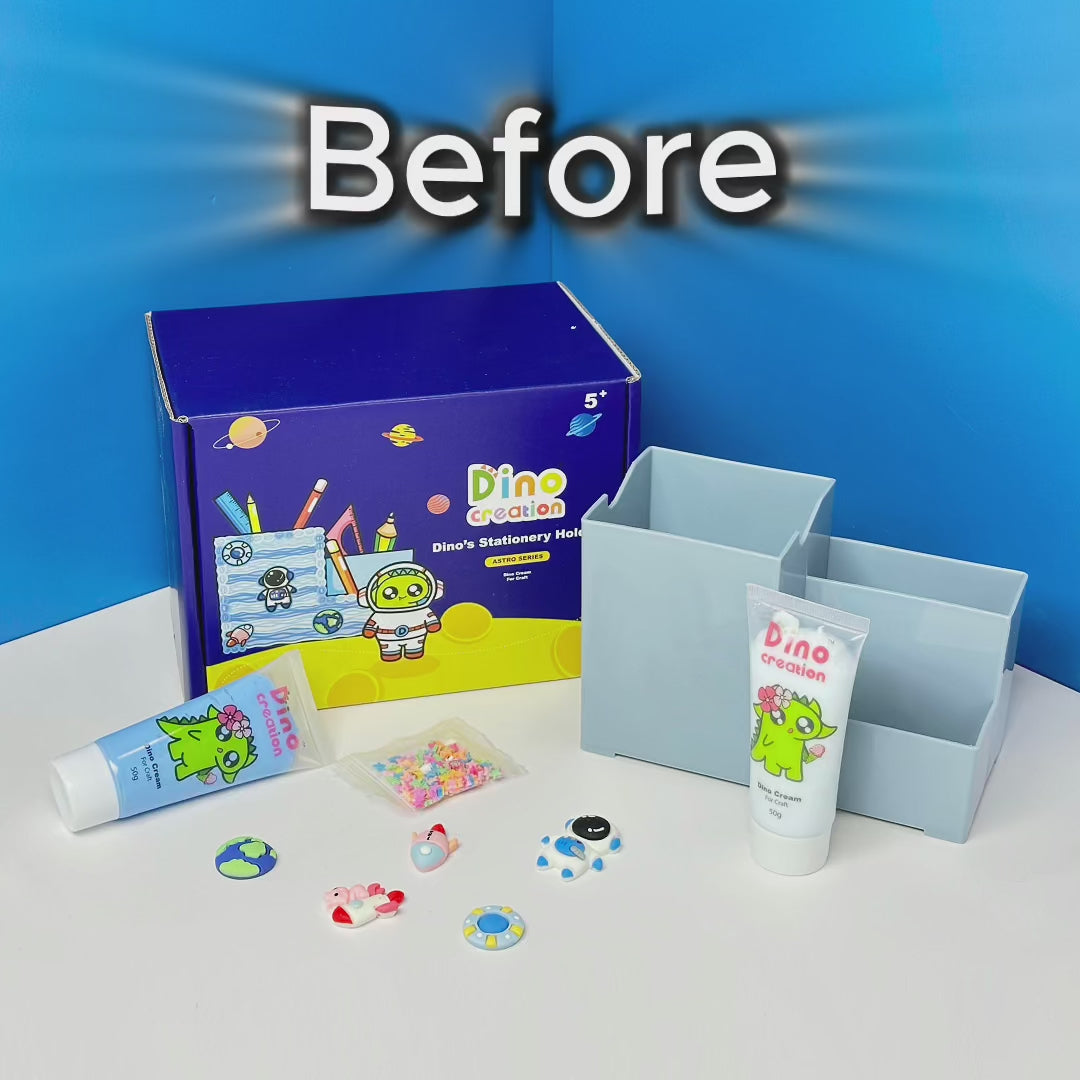 Dino's Astro DIY Stationery Holder Kit